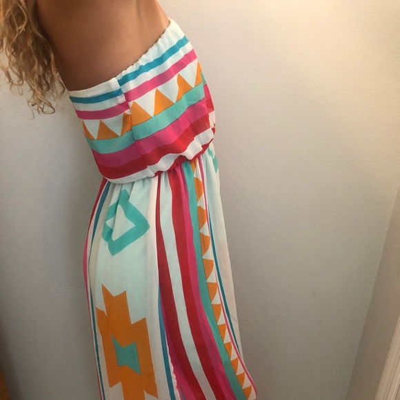 Tropical Tribal Maxi Dress - Picture 2 of 2